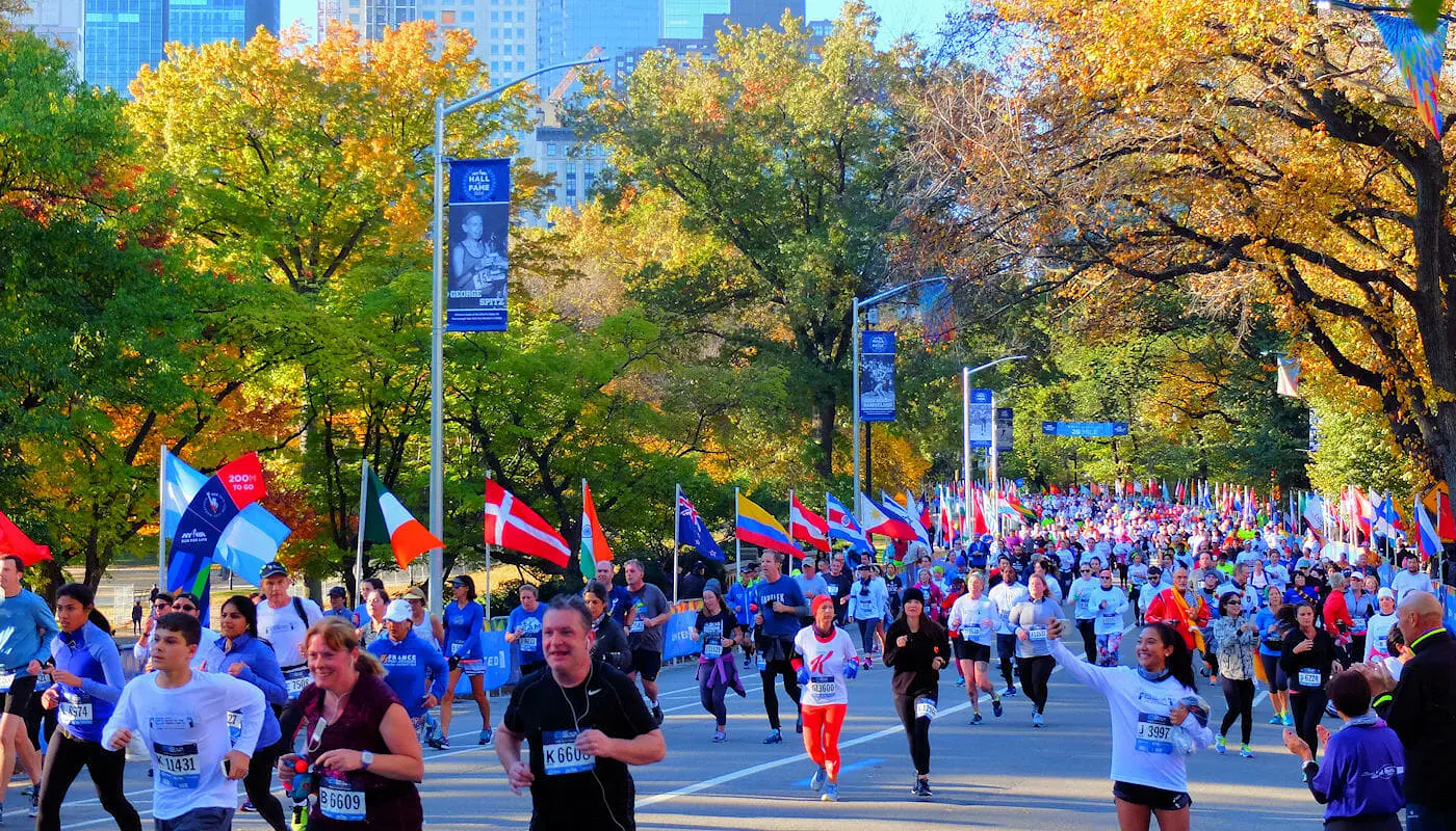 New York Marathon - Läufer im Central Park