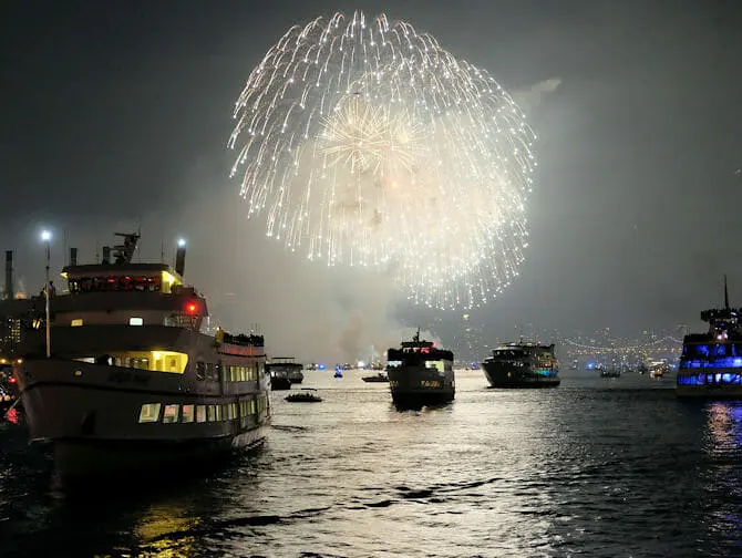 Bootstouren am 4. Juli in New York