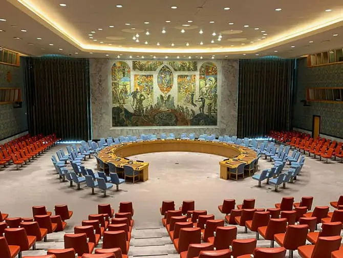 Die Vereinten Nationen in New York - Sicherheitsratssaal