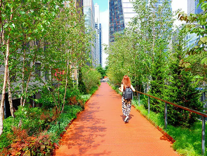High Line Park in New York - Spaziergang