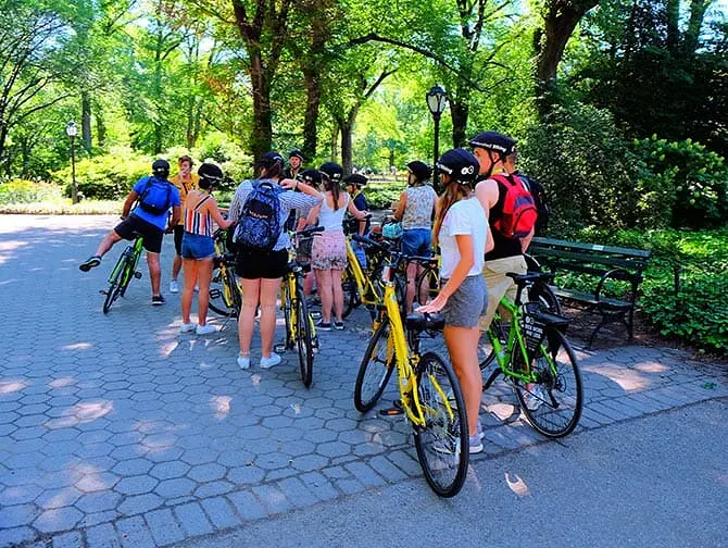 Central Park in New York - Fahrradtour