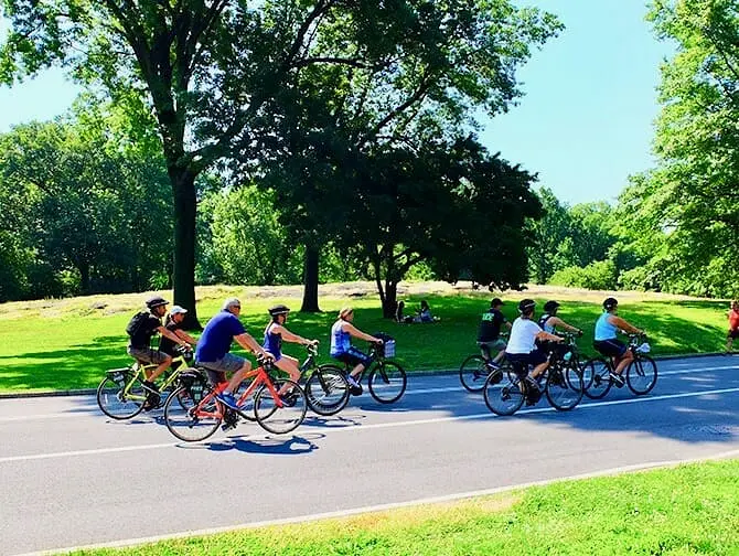 Central Park in New York - Fahrradfahren