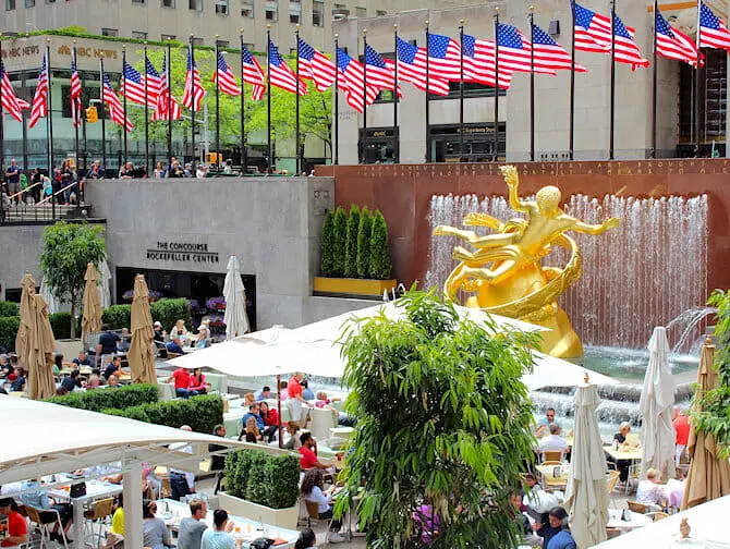 Rockefeller Center in New York - Terrasse