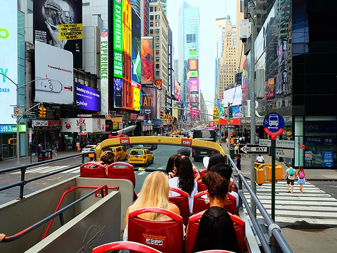 Big Bus in New York - Aussicht