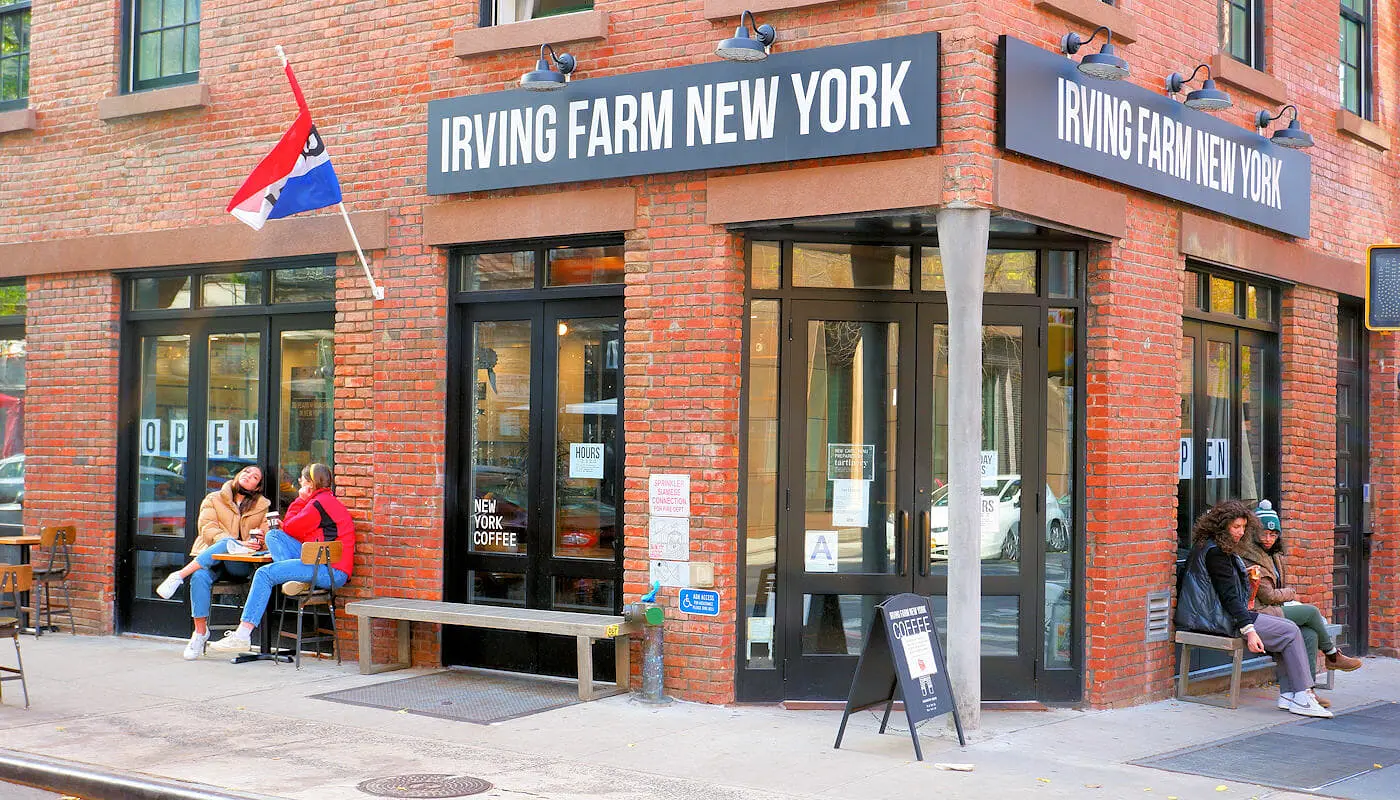 Best Coffee Shops and Bagel Bars in New York -Irving Farm 