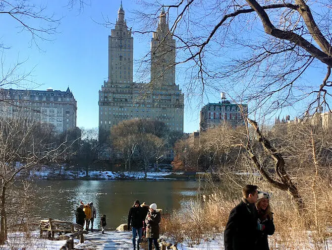 Neujahr in NYC - Eislaufen im Central Park