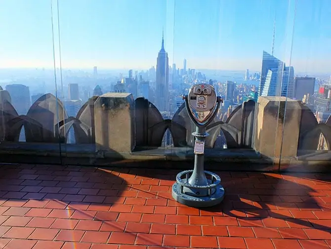 Neujahr in New York - Top of the Rock bei Sonnenuntergang