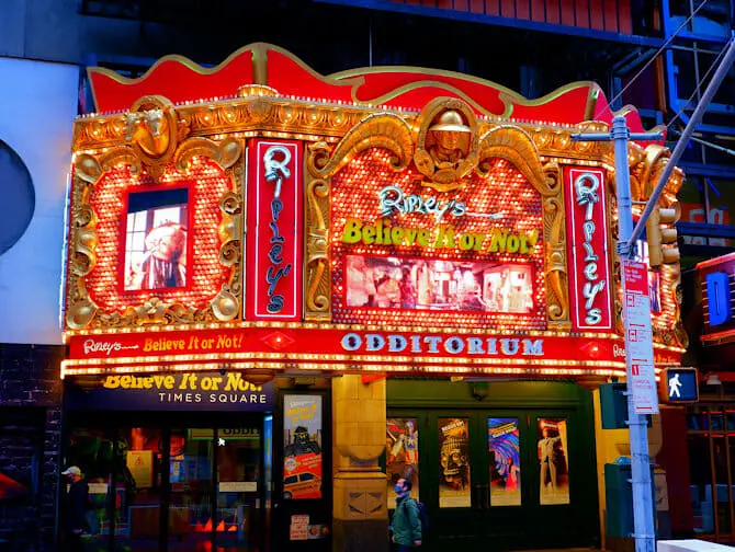 Ripley's Believe It or Not! in New York - Eingang