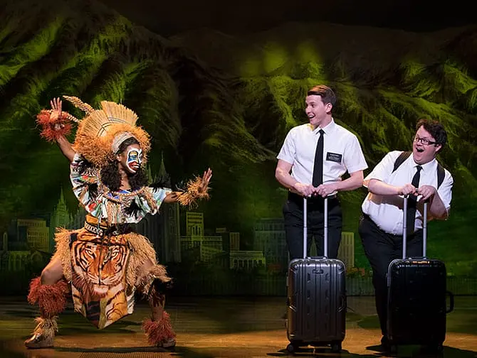 The Book of Mormon am Broadway Tickets - Arnold und Kevin