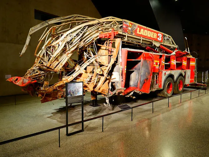 9/11 Museum in New York - Feuerwehrauto