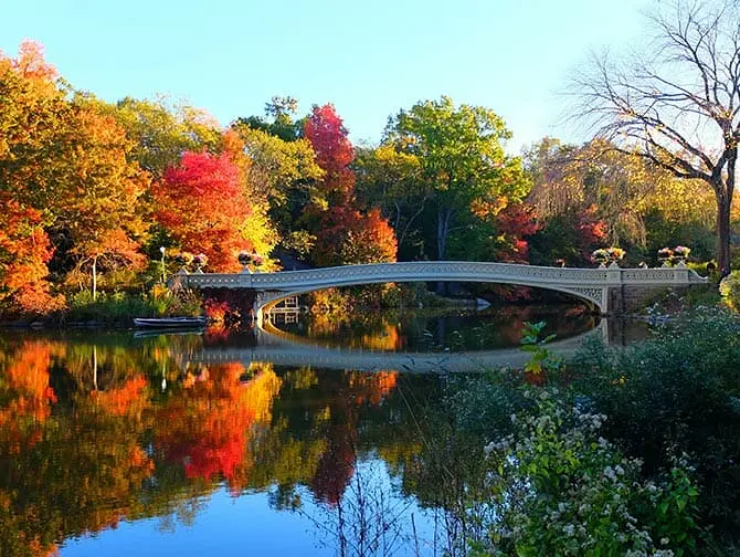 Rundgang zu den Filmdrehorten im Central Park - Bow Bridge