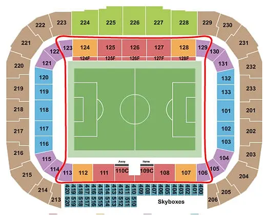 New York Red Bulls Tickets - Red Bull Arena Sitzplan