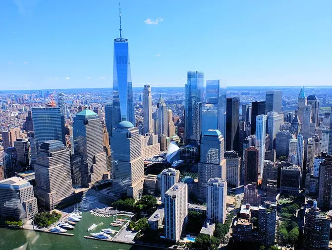 New York Helikopterrouten - Skyline von Manhattan