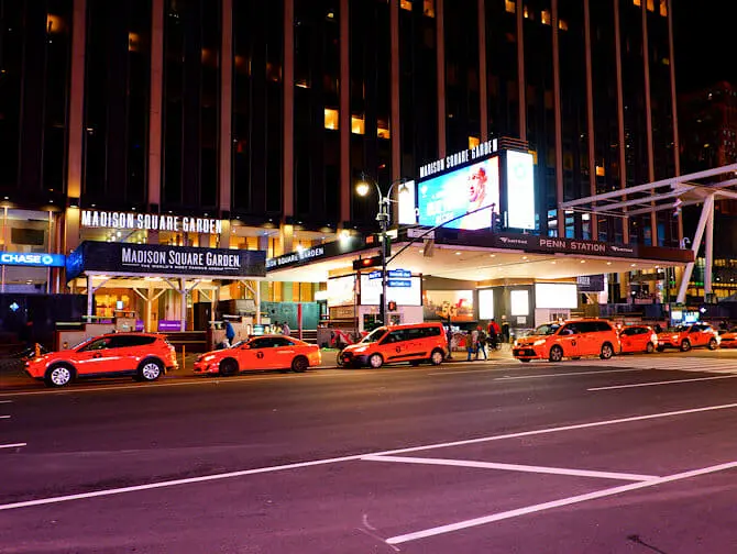 Madison Square Garden in NYC - Plakatwand