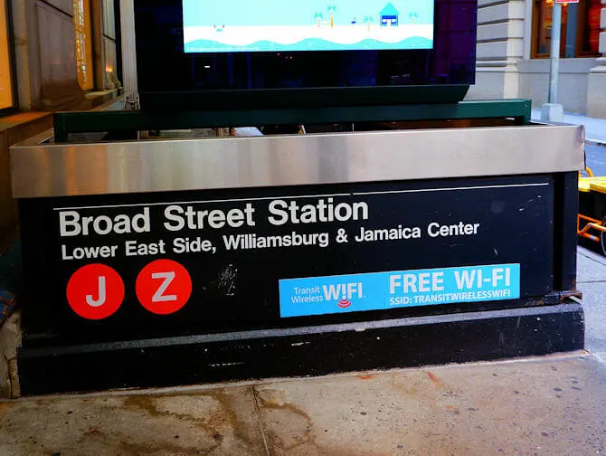 Wi-Fi in New York - Wi-Fi an der 5th Avenue Station
