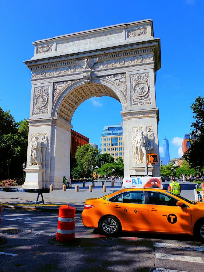 Radtour durch Manhattan - Washington Square Park