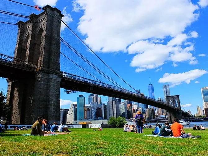 Schönste Aussicht in New York - Brooklyn Bridge Park