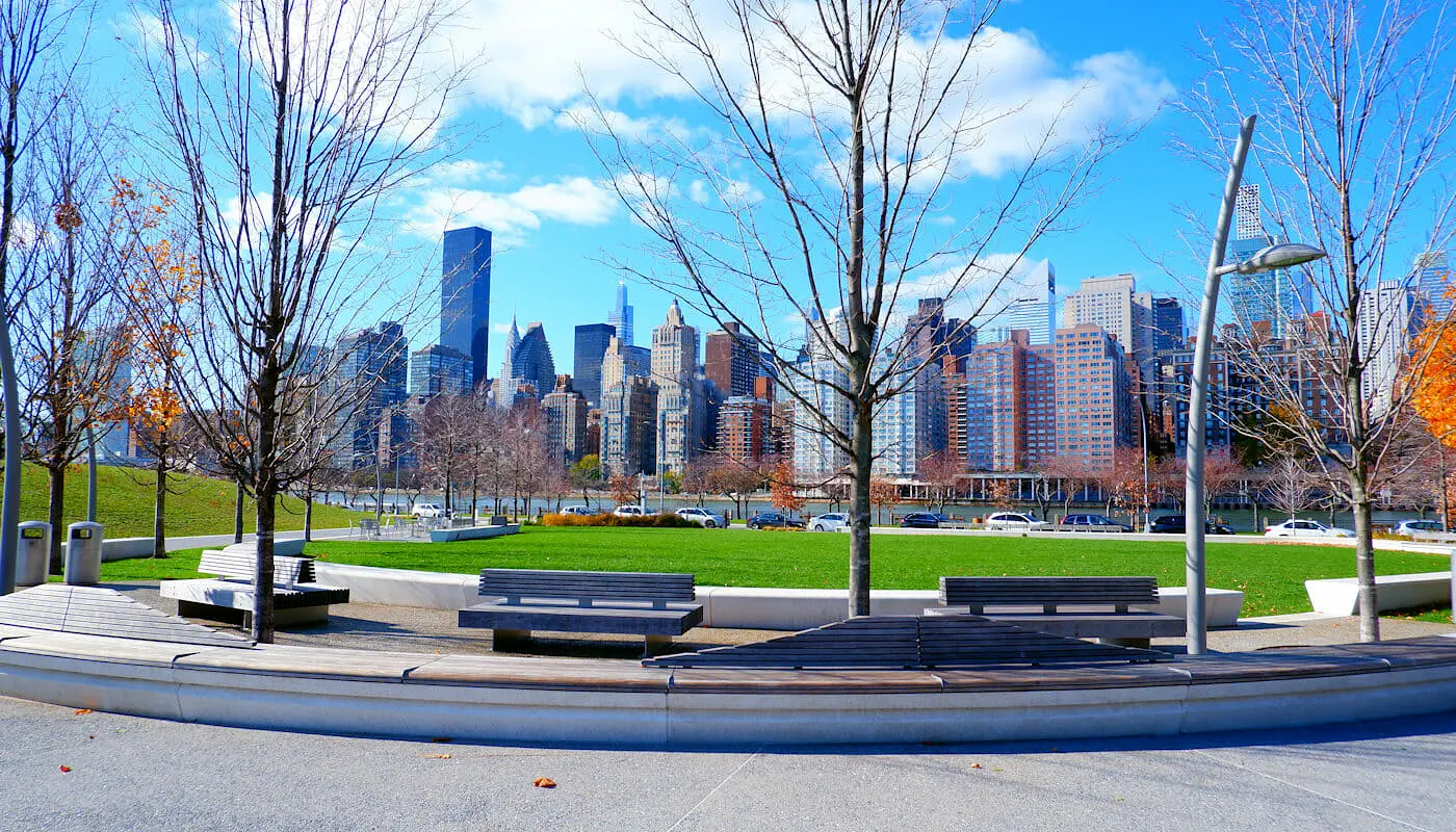 Was kann man auf Roosevelt Island machen - Spaziergang