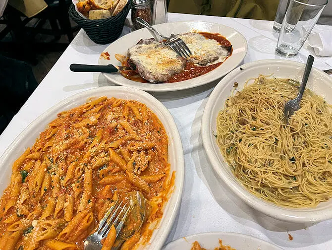Carmine’s Familienrestaurant in New York - Penne alla Vodka