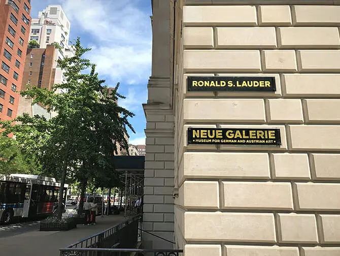 Neue Galerie in New York - Aussenansicht