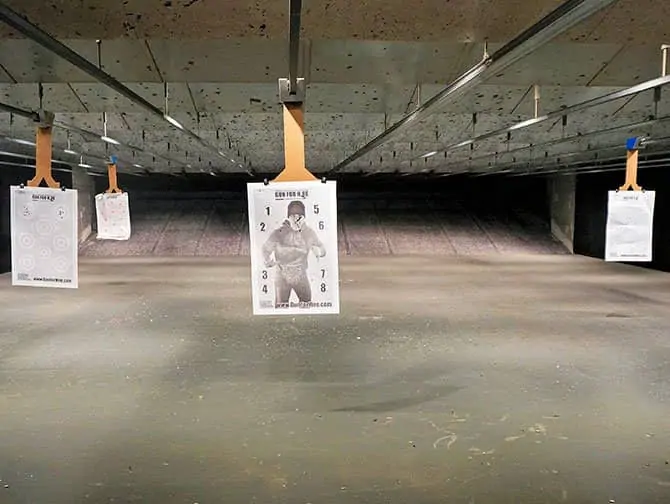 Schießanlage in New York - Zielscheibe