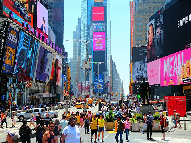 New York Reise Kosten - Times Square in New York