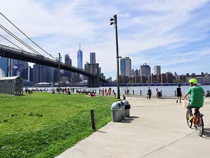 Umweltfreundliche New York Reise - Fahrradfahren in Brooklyn