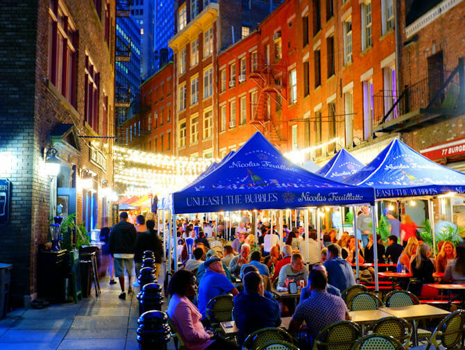 Stone Street Restaurants in New York NewYorkCity.de