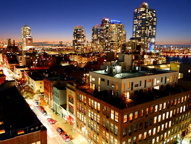 Was kann man in Williamsburg machen - Nachts am Rooftop