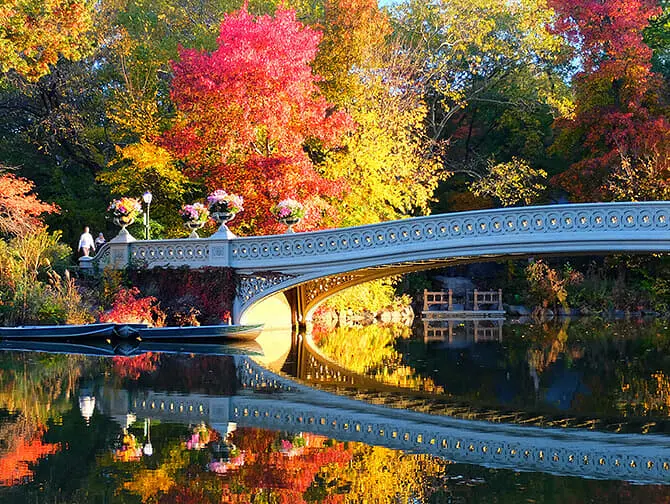 Drehorte in New York - Bow Bridge im Central Park