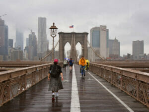 Regen in New York