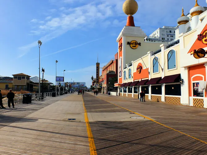 Tagesausflug von New York nach Atlantic City - Strandpromenade
