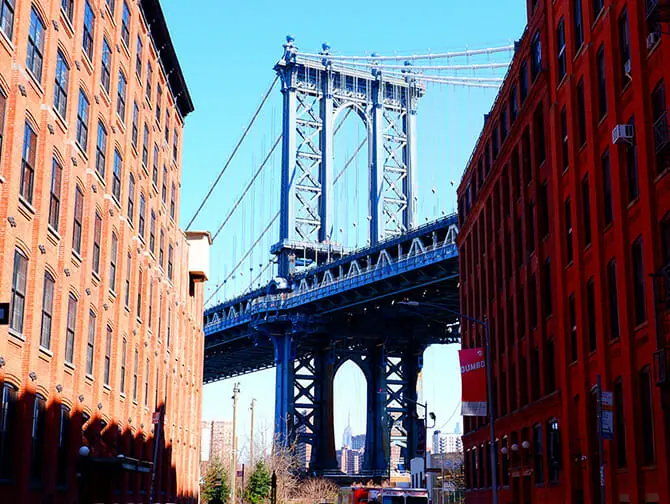 New York Wanderroute - DUMBO-Brooklyn Bridge Eindrücke