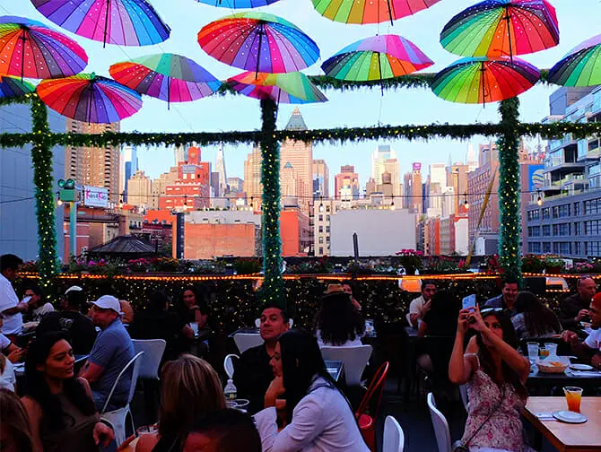 Restaurant in New York View from Cantina Rooftop
