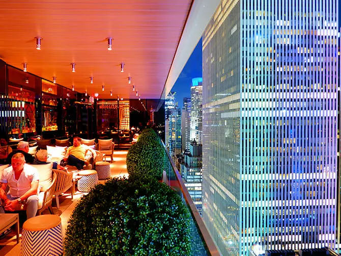 Die besten Rooftop Bars von New York - RT60 Au&szlig;enbereich
