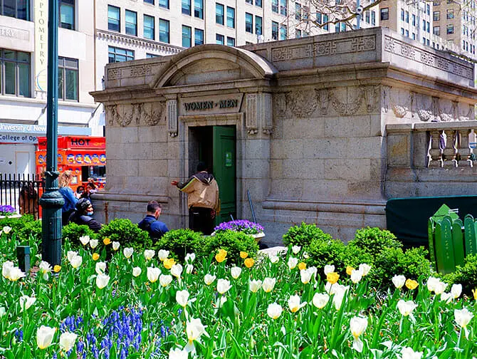 Öffentliche Toiletten in New York - Parks