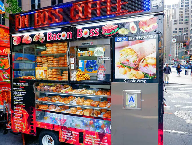 Frühstück in New York - Streetfood