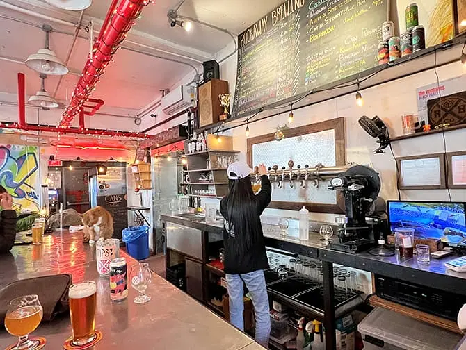 Brauereien in New York - Rockaway Brewing Company Innen