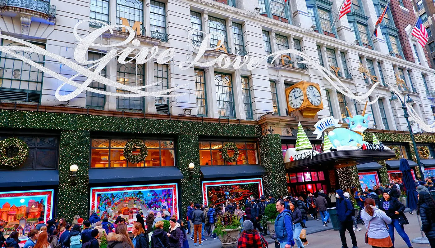 Tagesplanung für Weihnachtszeit in New York - Macys