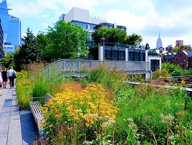 High Line Park in New York - Aussicht