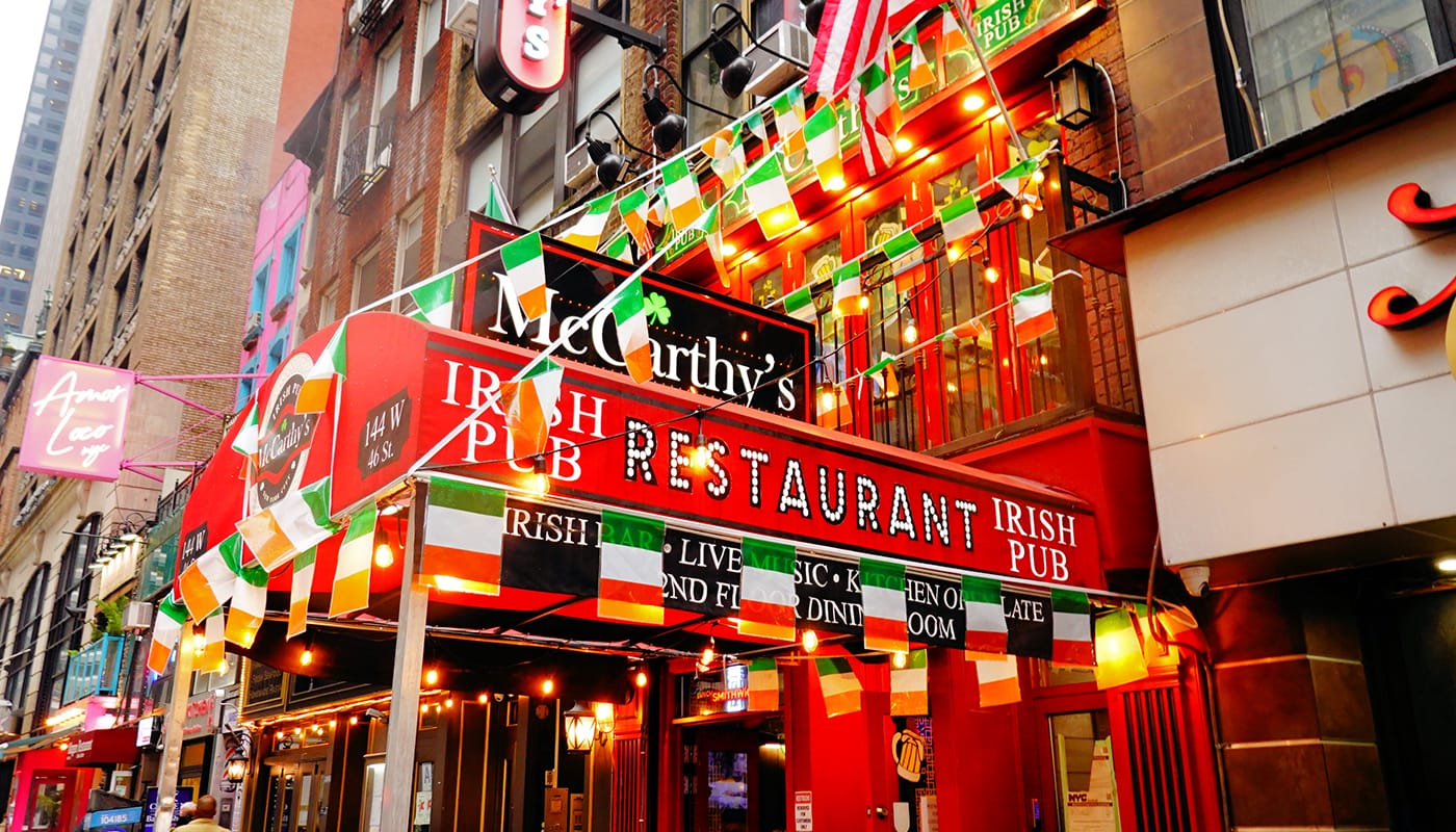 St  Patricks Day in New York - Irische Bar