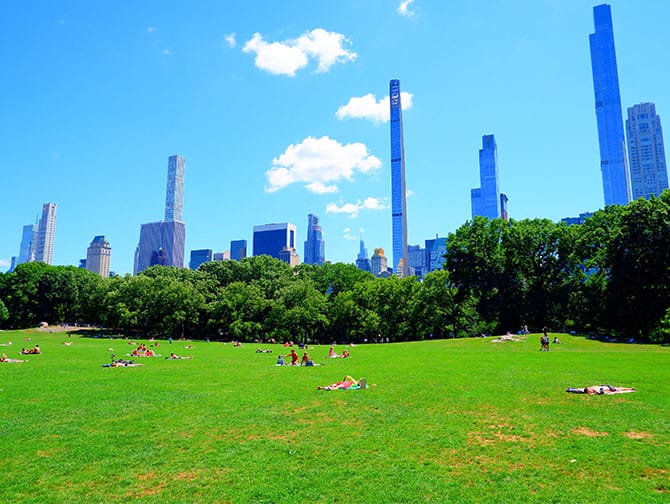 Fahrradverleih in New York mit Picknick - Picknick Ort