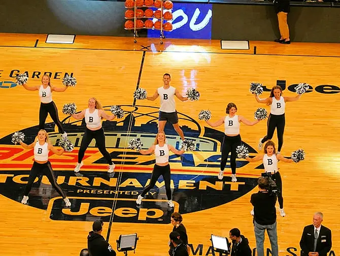 College Basketball in New York - Cheerleader