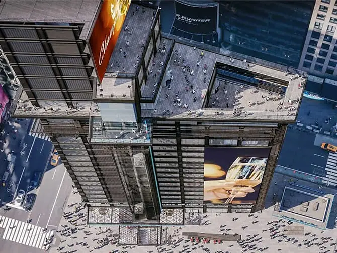 Was kann man am Times Square machen - One Times Square Skywalk