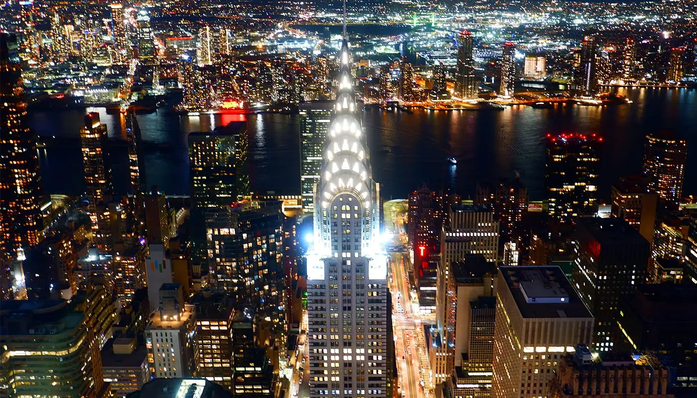 Chrysler Building in New York - Bei Nacht 
