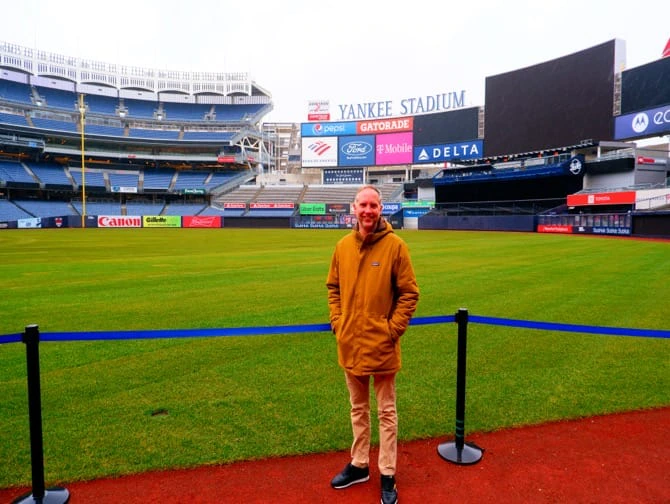 Yankee Stadium Tour - Ein Fotomoment während der Führung