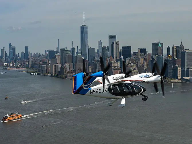 Joby Aviation elektrisches Air Taxi von JFK nach Manhattan
