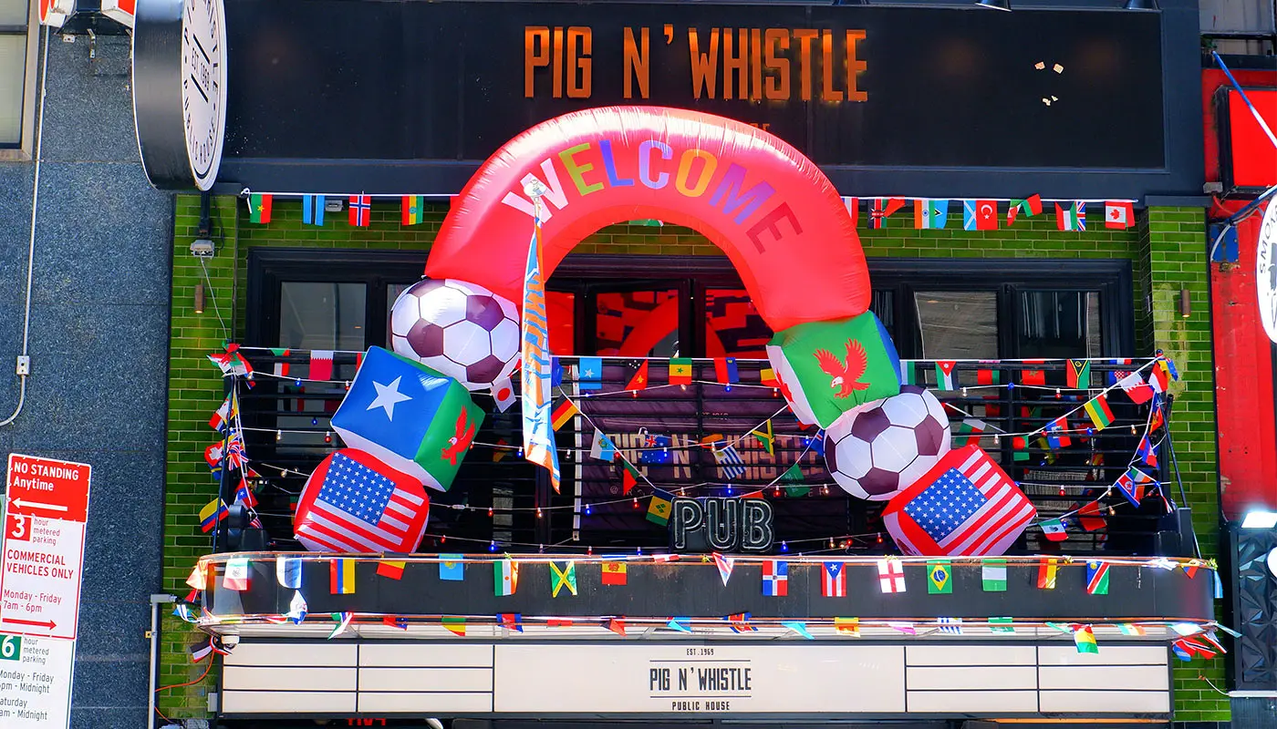 Sportbars und Fußballkneipen in New York - Pig 'n Whistle