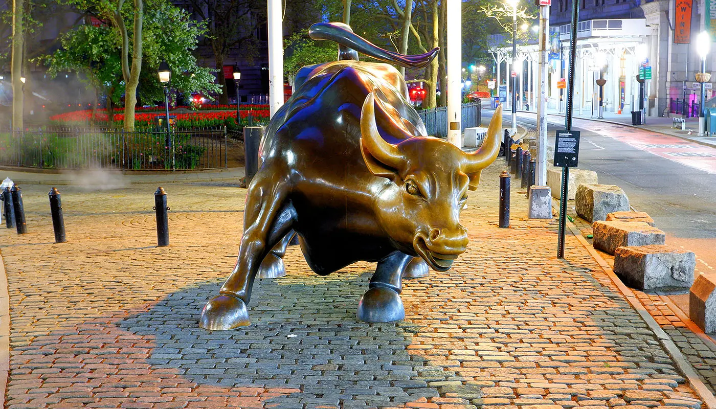 Charging Bull Statue in New York - Der Bulle von Wall Street