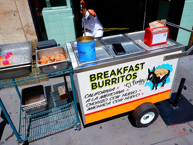 Frühstück in New York - El Donkey Burrito Cart